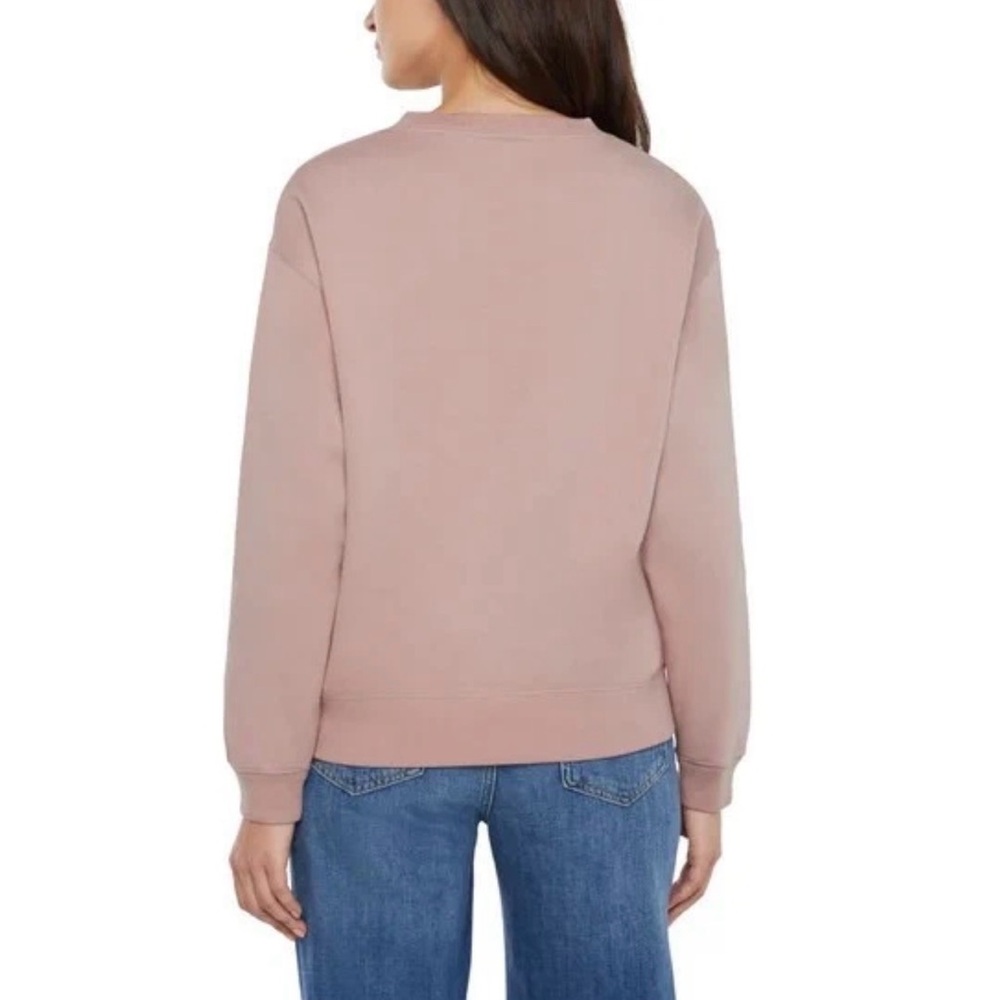 GAP Logo Crewneck Sweatshirt in Dusty Rose - Picture 5 of 5